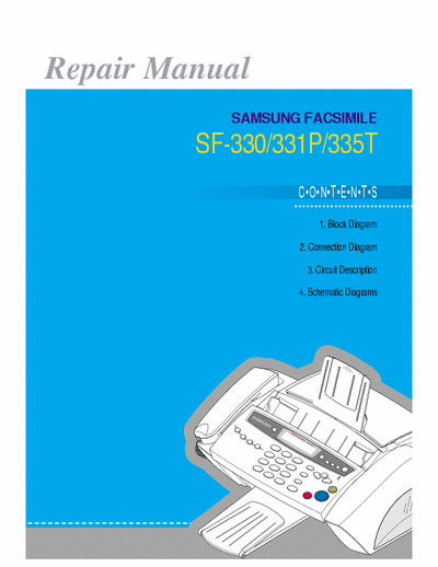 Samsung SF-330 Repair Manual